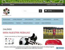 Tablet Screenshot of especialistasenfutbol.com
